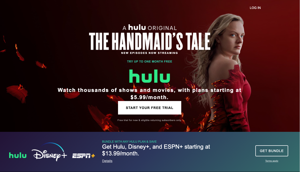 Hulu Static Layout
